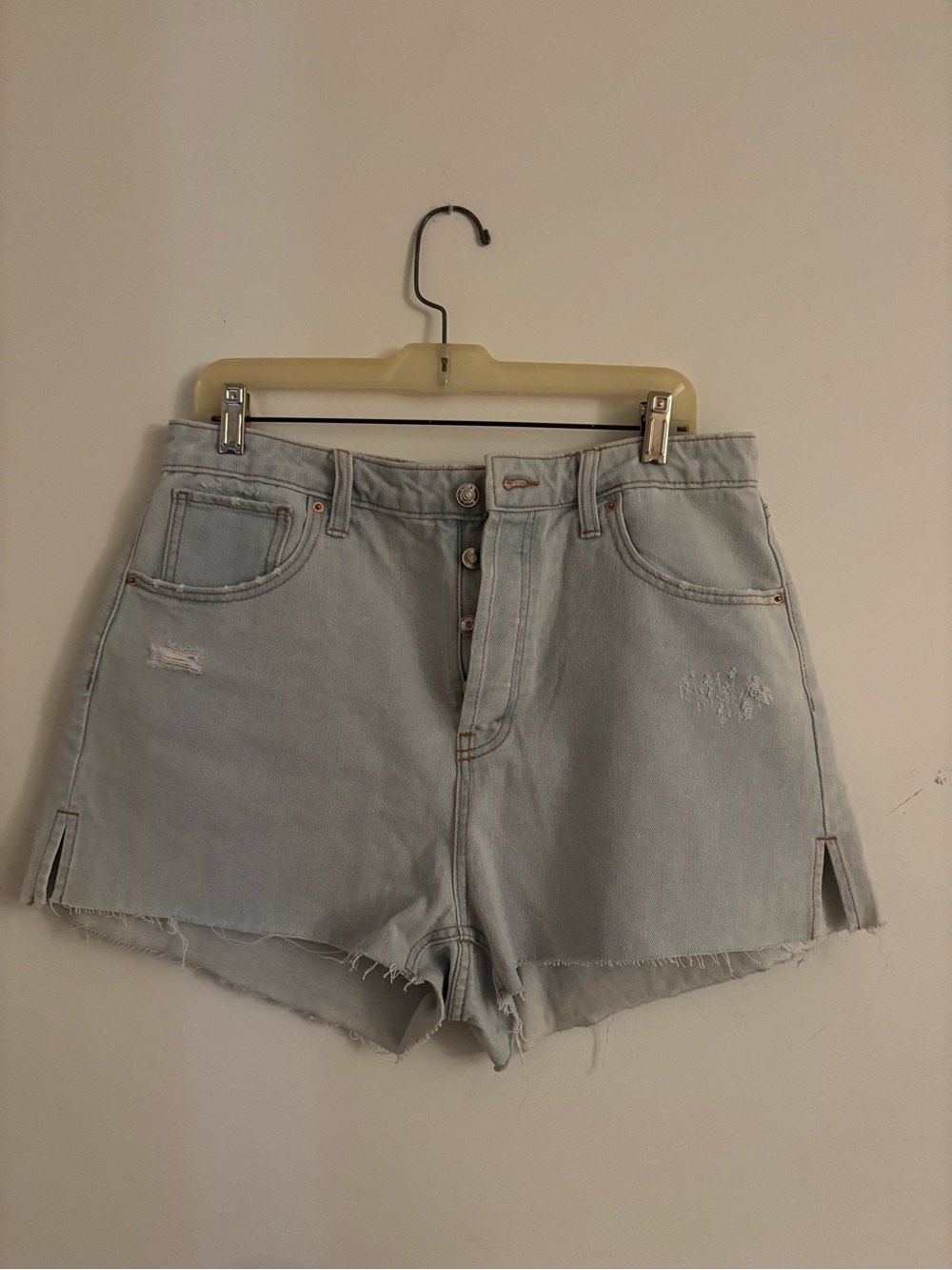 wild fable Light Wash High-Rise Button-Fly Denim Shorts